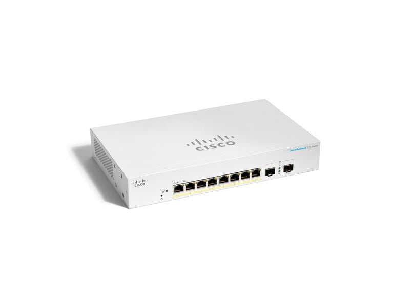 Cisco PoE  Switch CBS220-8P-E-2G 10 Port Cisco Business 220 Serie Smart Switch