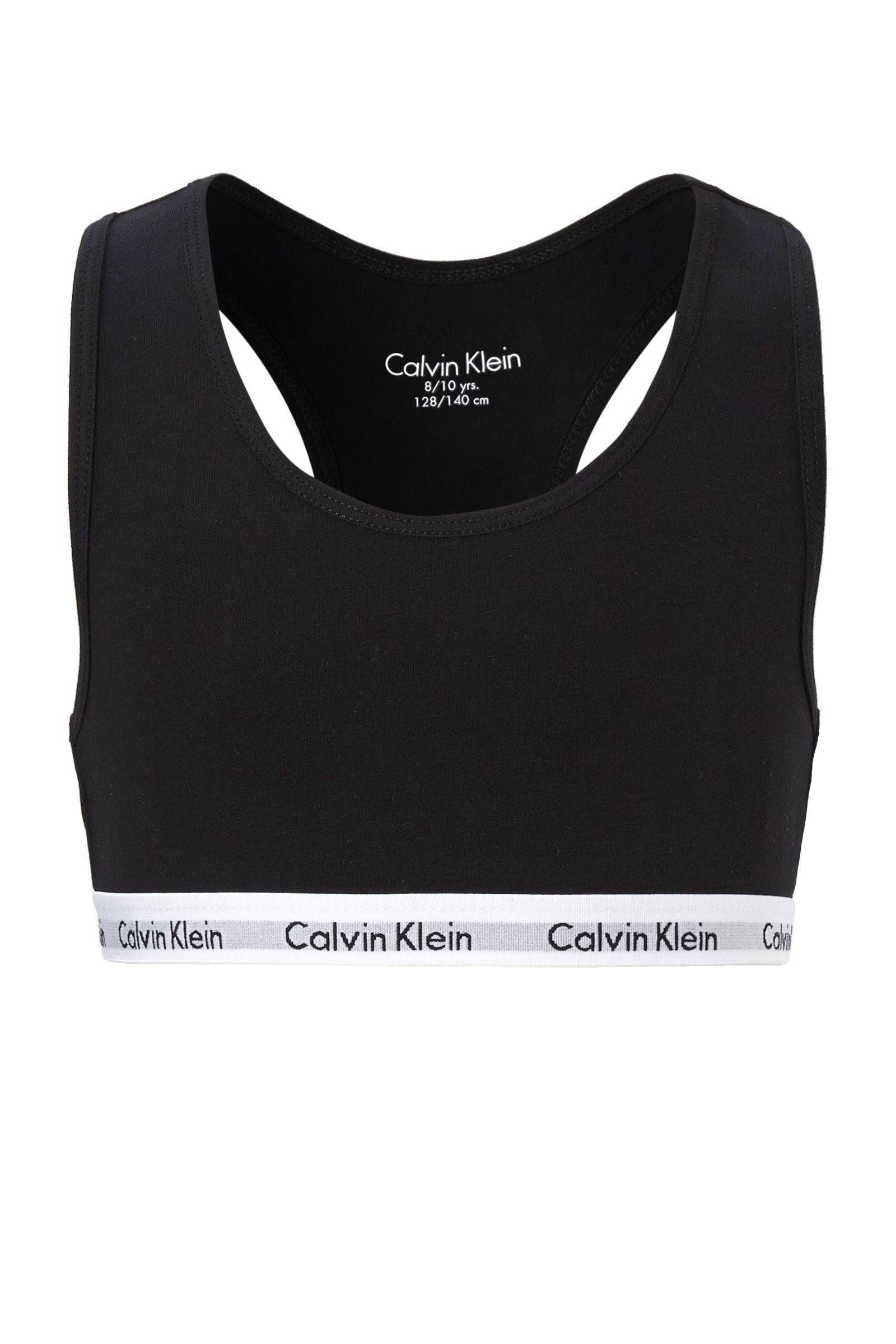 Calvin Klein bh top - set van 2 wit/zwart
