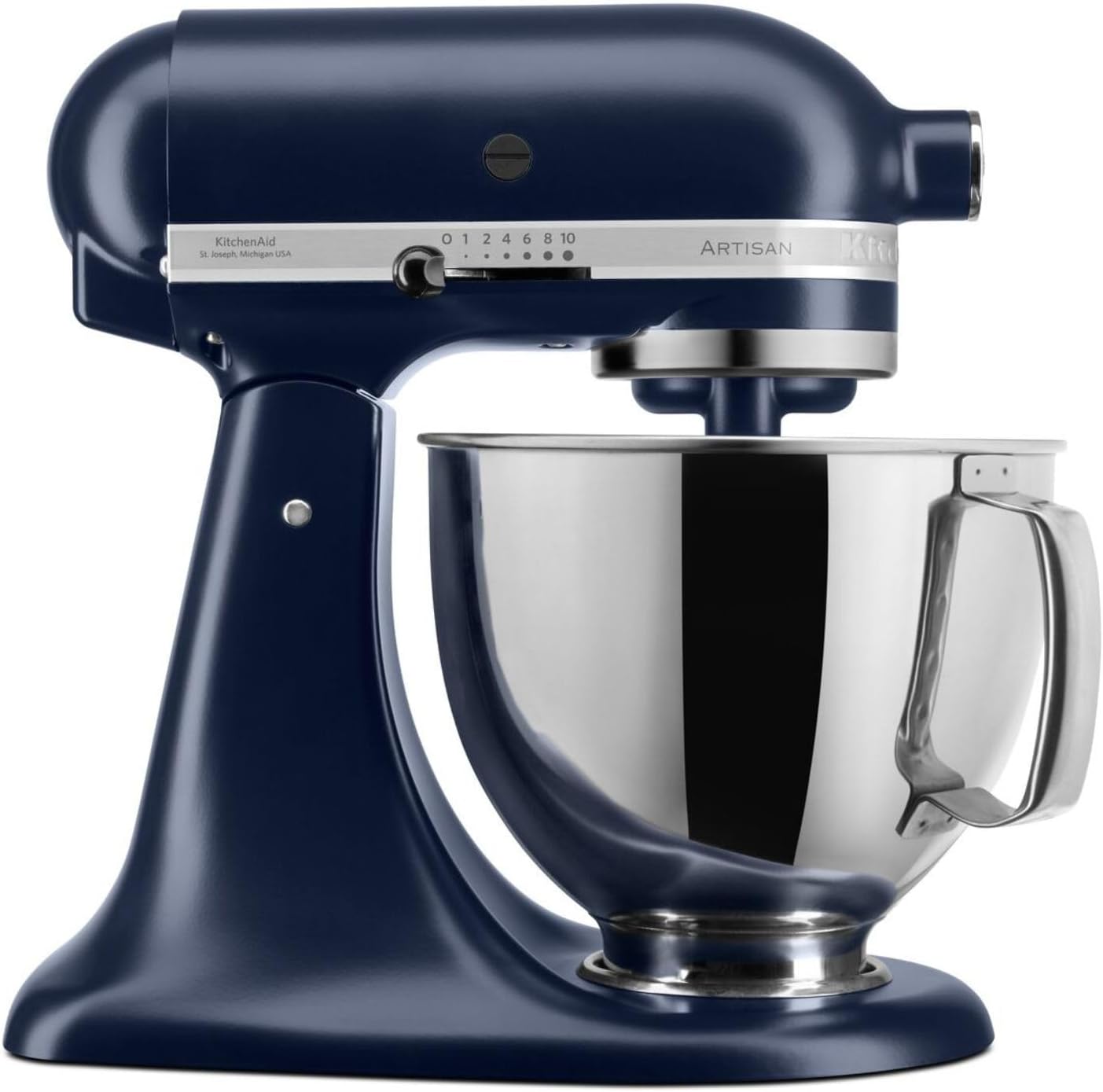 KitchenAid Küchenmaschine - Artisan - Kippbarem Food Processor - Teigknetmaschine mit 3 Zubehör und Schüssel aus Edelstahl - 4.8 L - Ink blau