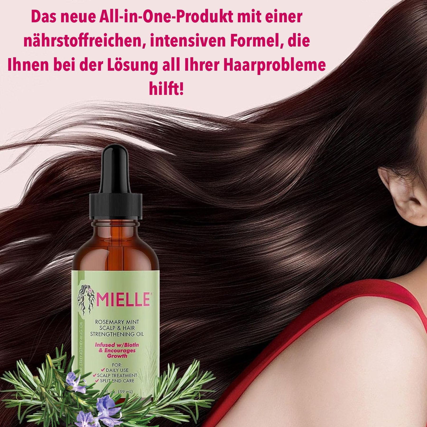 Mielle Organics Rosmarinöl Haaröl für Haarpflege und Haarwachtstum