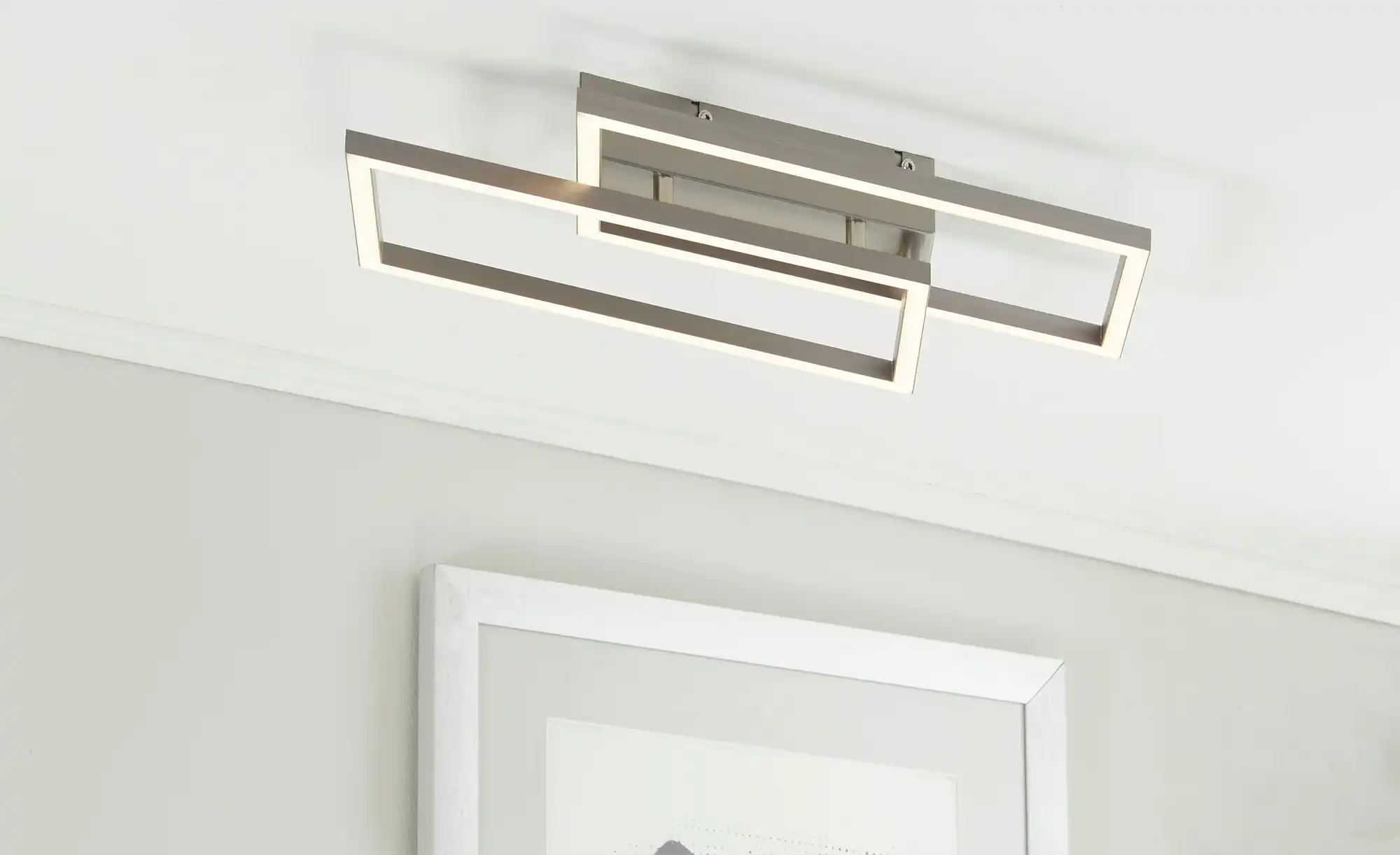 Paul Neuhaus LED-Deckenleuchte, 2-flammig, Nickel-matt