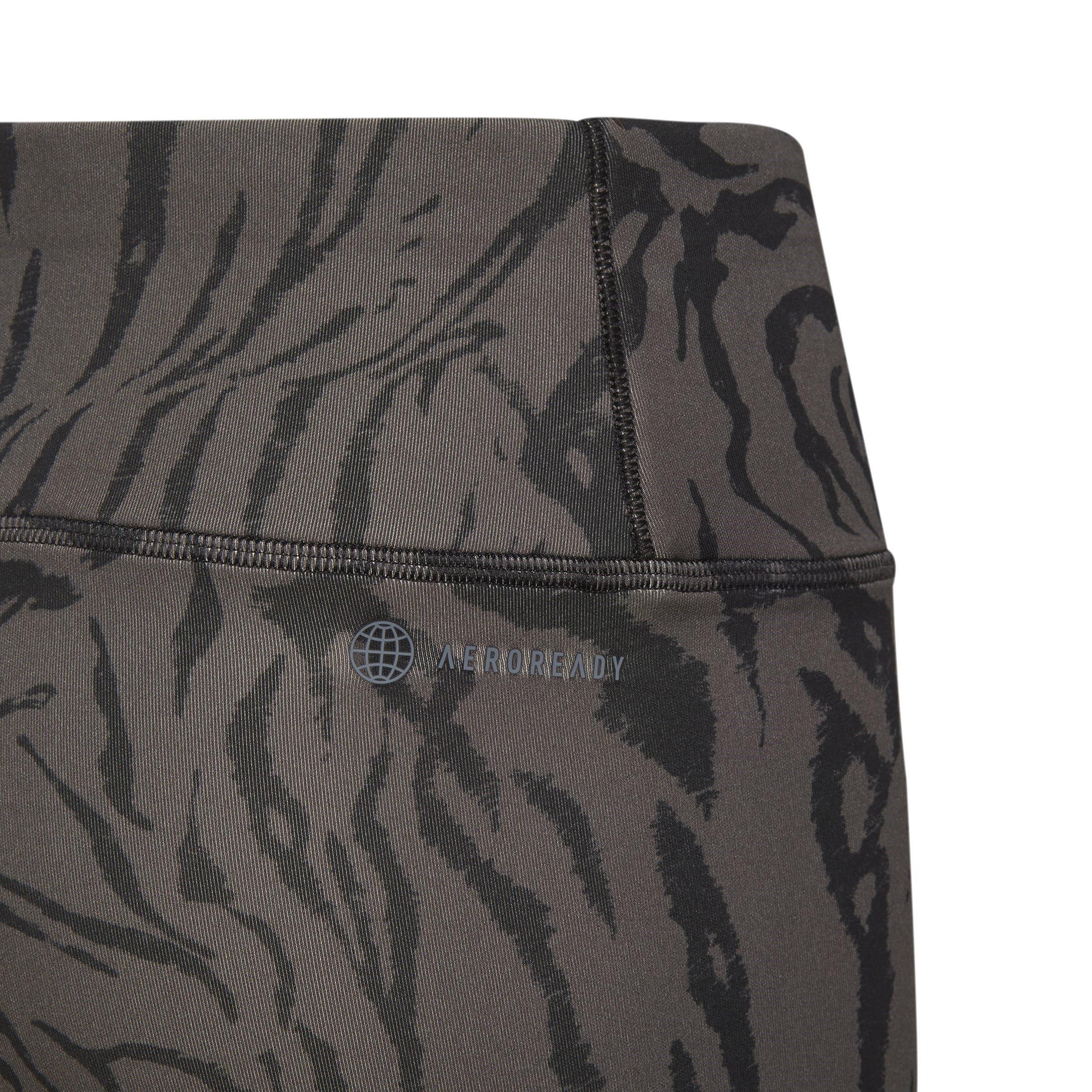 adidas Optime Aeroready Sport Icon Animal Print 7/8 Leggings Girls
