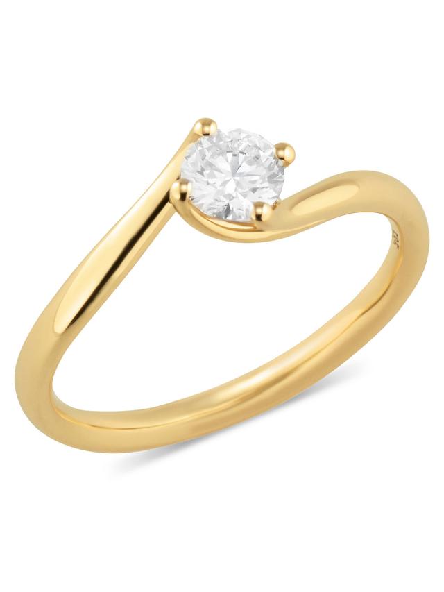 Brillant-Ring, 0,5 ct., LG, Gold 585 poliert
