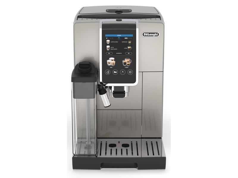 De'Longhi Kaffeevollautomat Dinamica Plus ECAM380.85 Taupe Kaffeevollautomat mit 3.5 Fulltouch TFT-Farbdisplay
