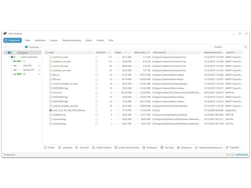 O&O Software DiskStat 4 ESD, Vollversion Speicherplatz optimieren und besser mit Windows arbeiten