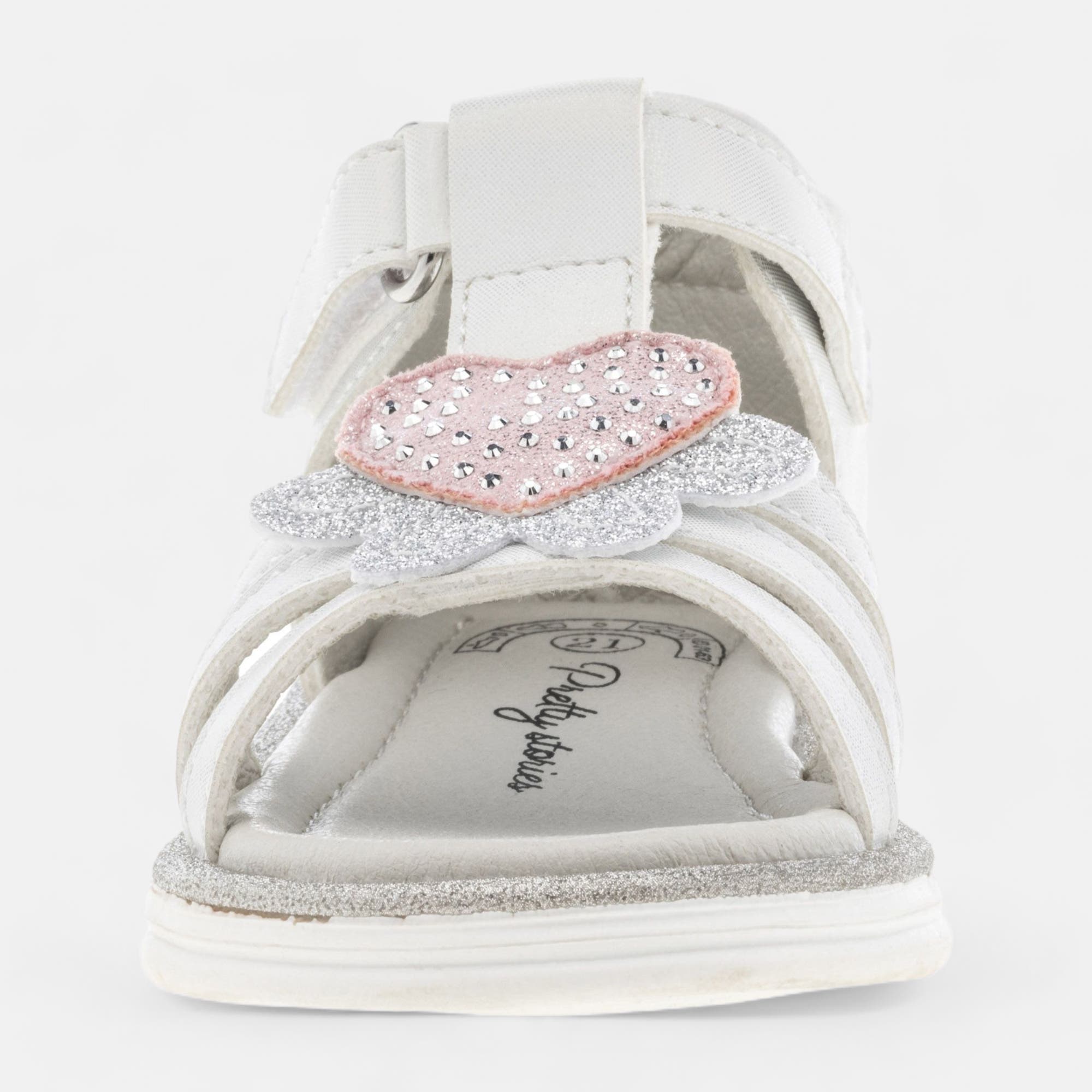 Nu-pieds Bébé fille argent