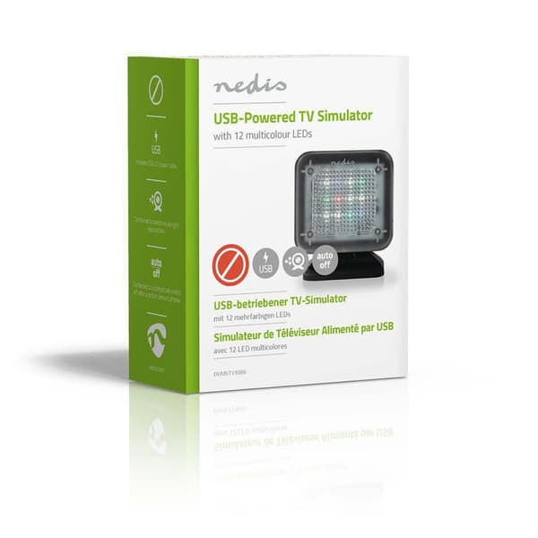 Nedis TV Simulator | USB-Strøm | Innendørs | Sort