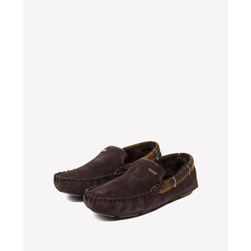 Barbour Monty Slippers, Brown, 45