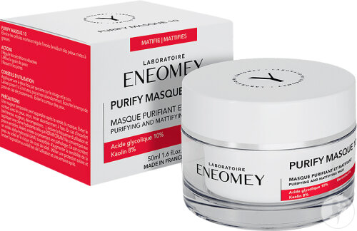 Eneomey Purify Masque 10 Masque Purifiant Et Matifiant Peaux Mixtes Et Grasses Pot 50ml