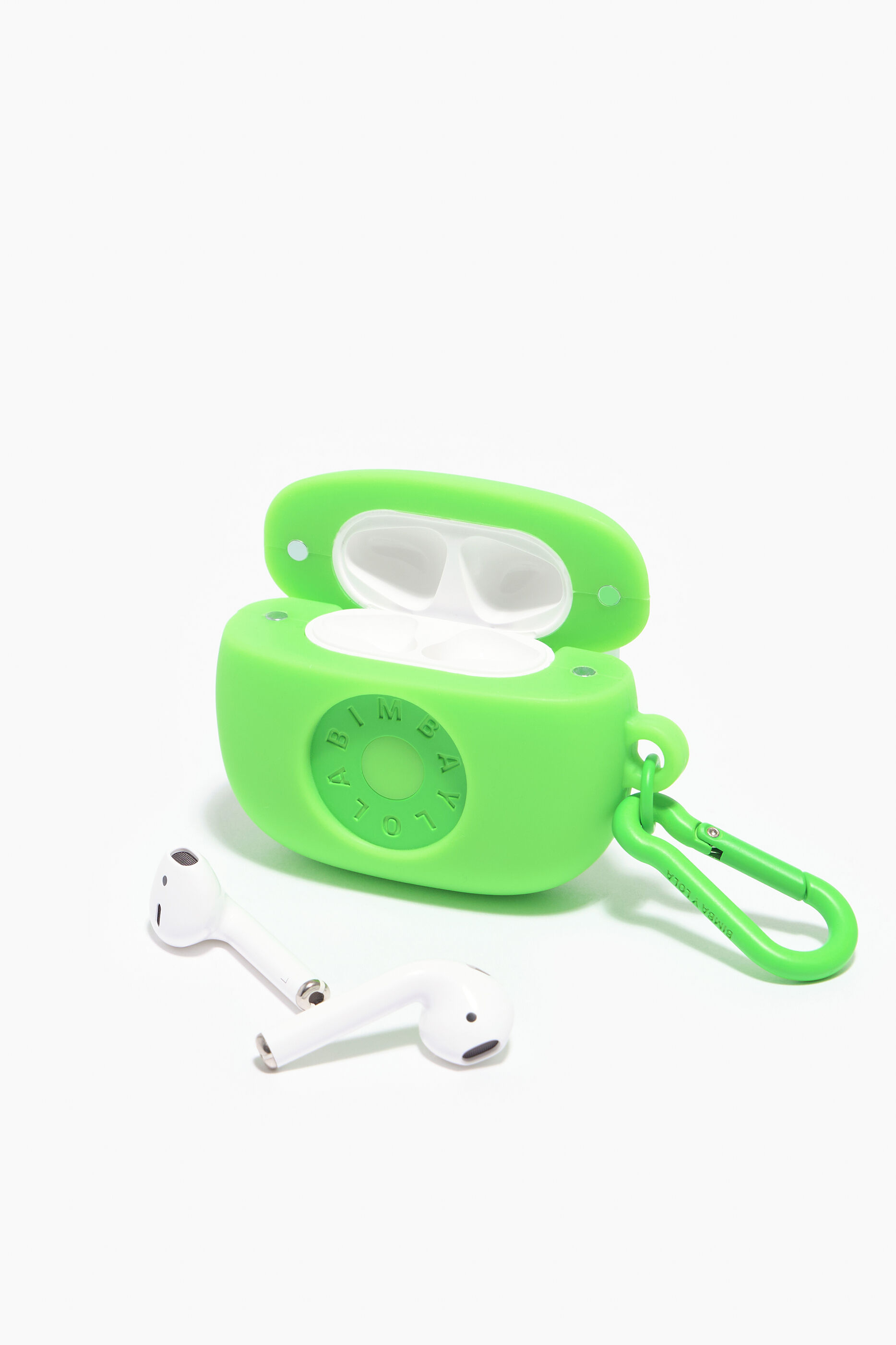 Capa de silicone para AirPods com logotipo verde