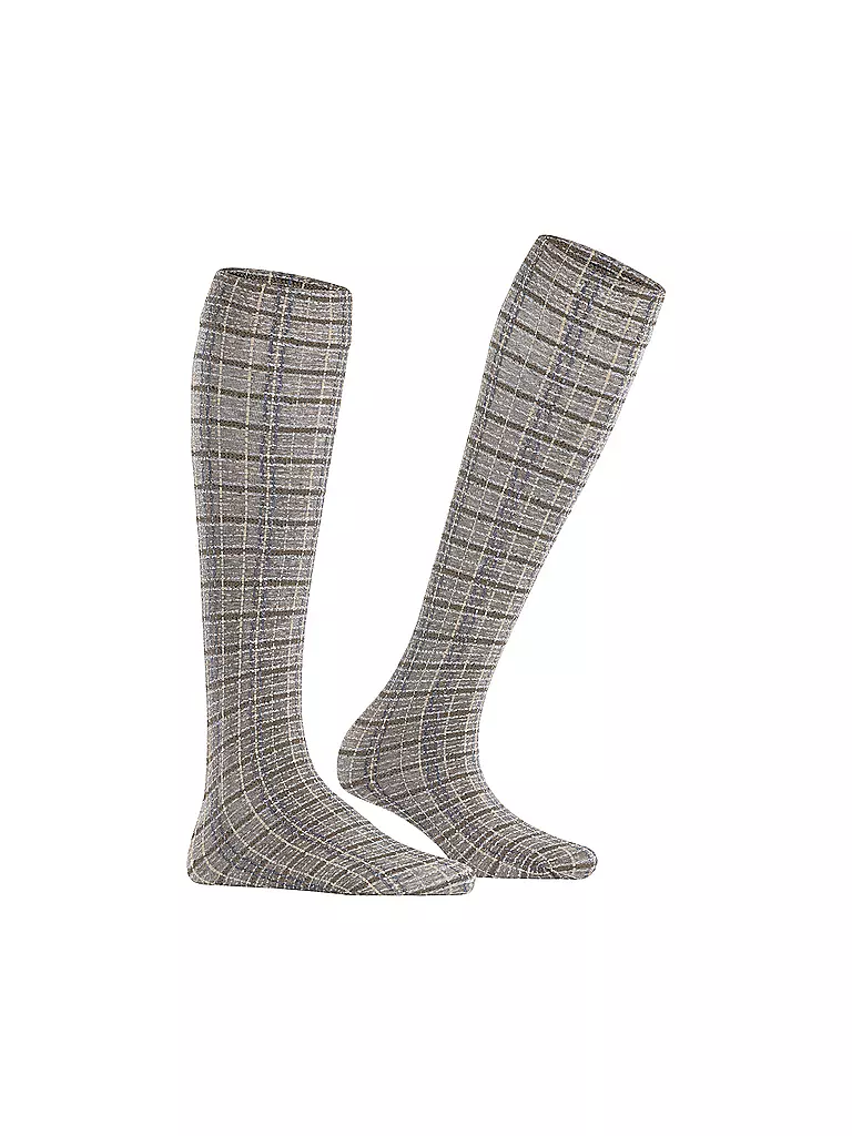 FALKE Kniestrümpfe DORMANT TWEED biscotti beige
