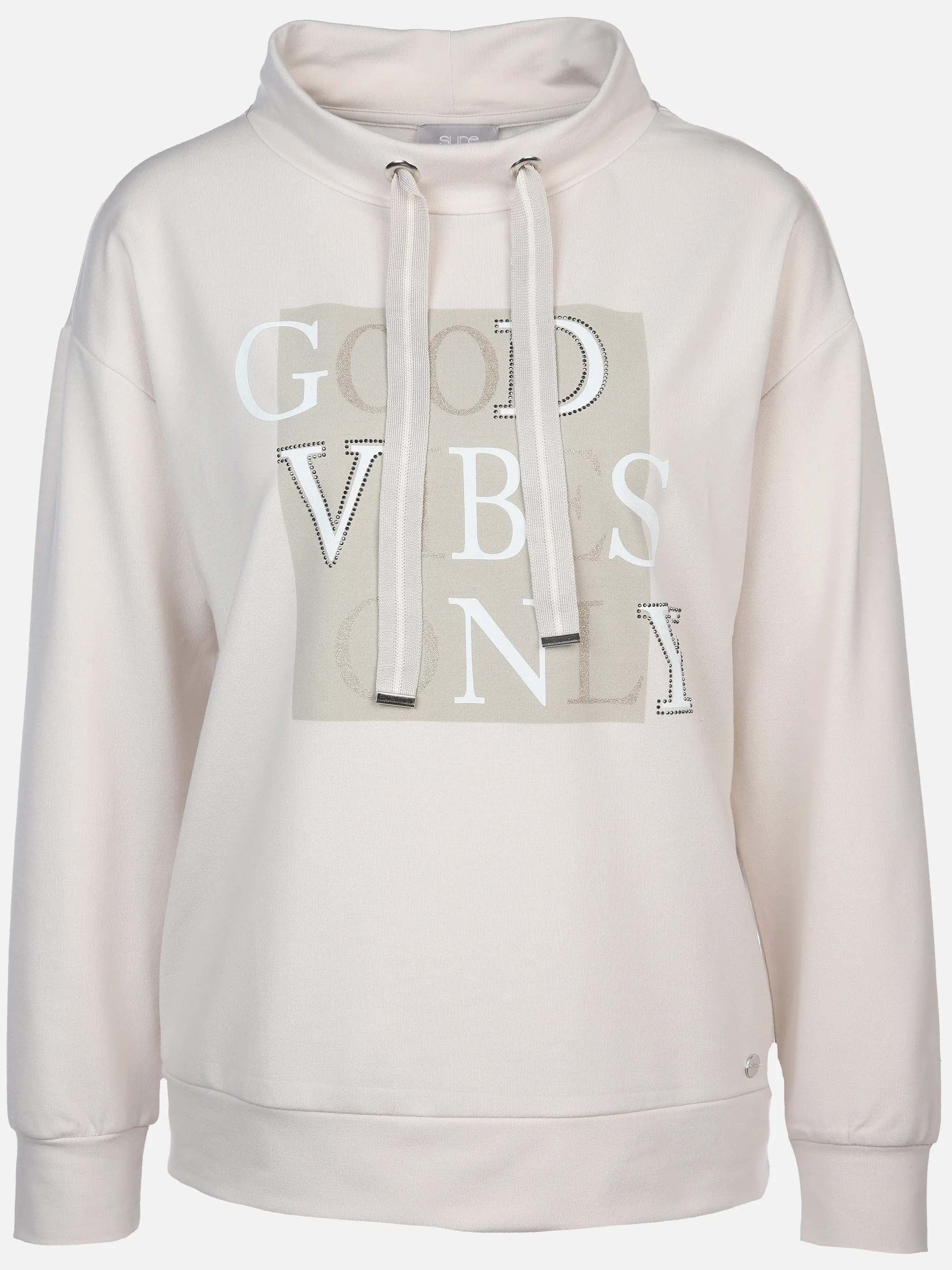 Damen Sweatshirt mit Glitzereffekten