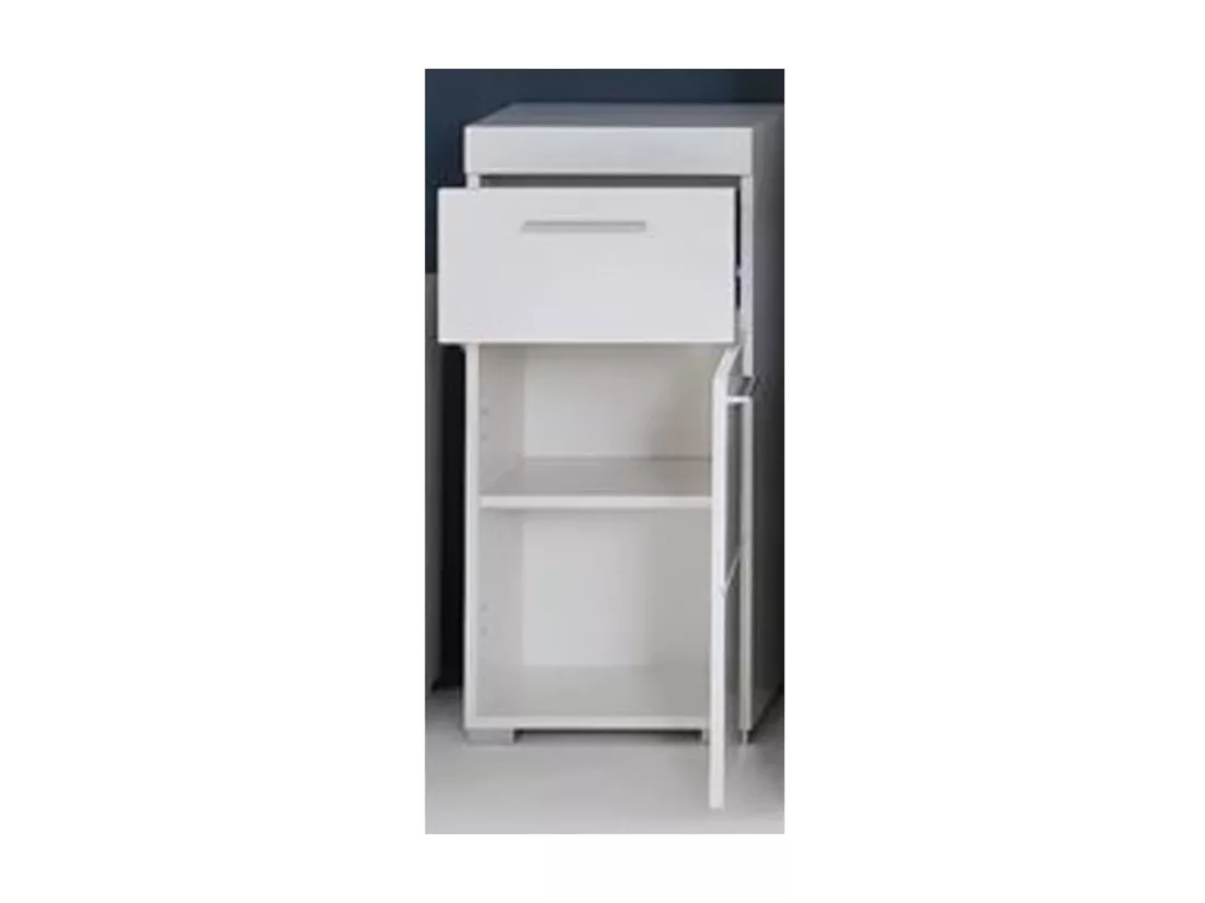 Armoire de sol de salle de bain Amanda Blanc