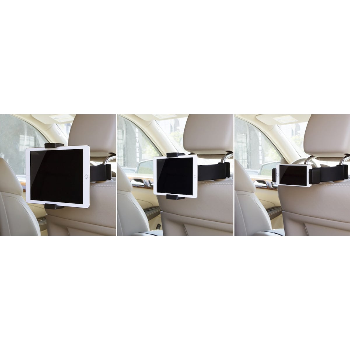 Kenu Airvue nettbrettfeste for bil (sort)