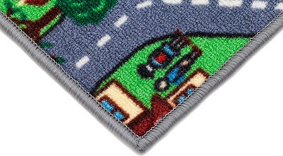 KMCarpets Vegteppe Gummiert Multi 133 x 170