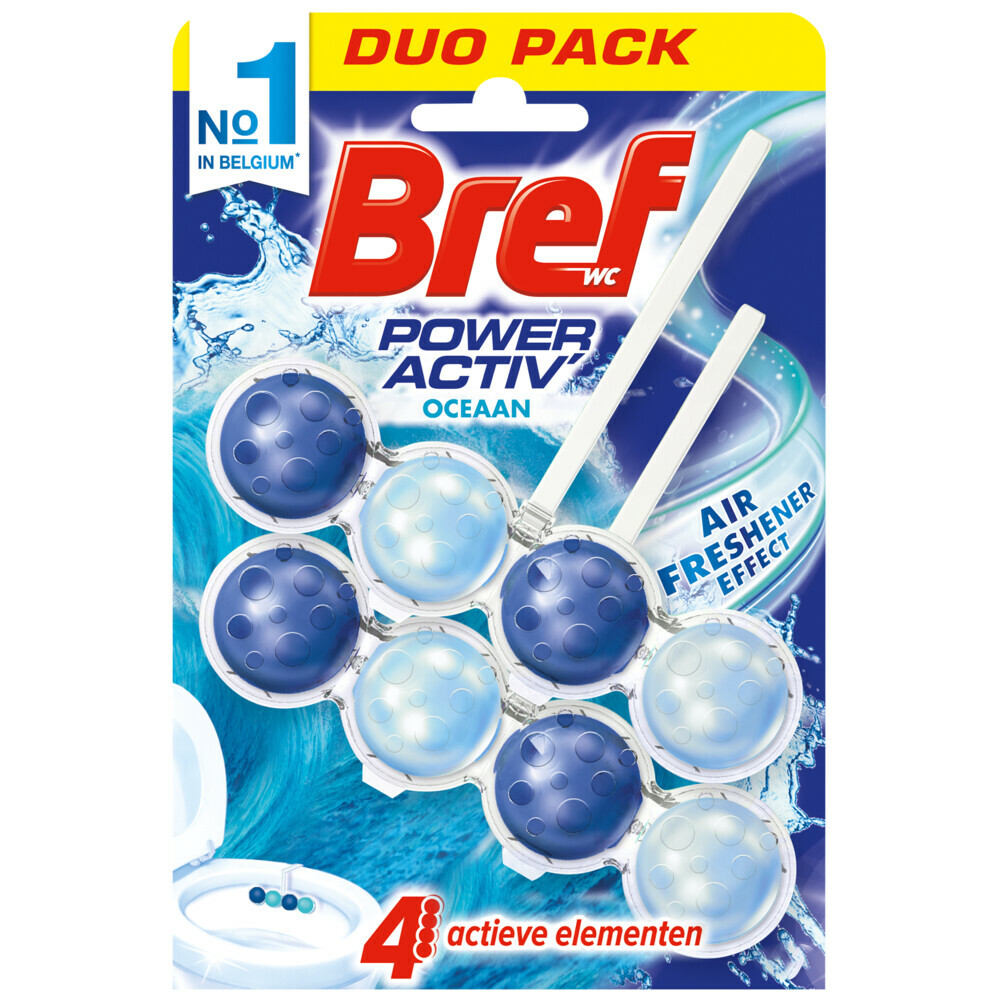 Bref Toiletblok Power Activ Oceaan2 stuks