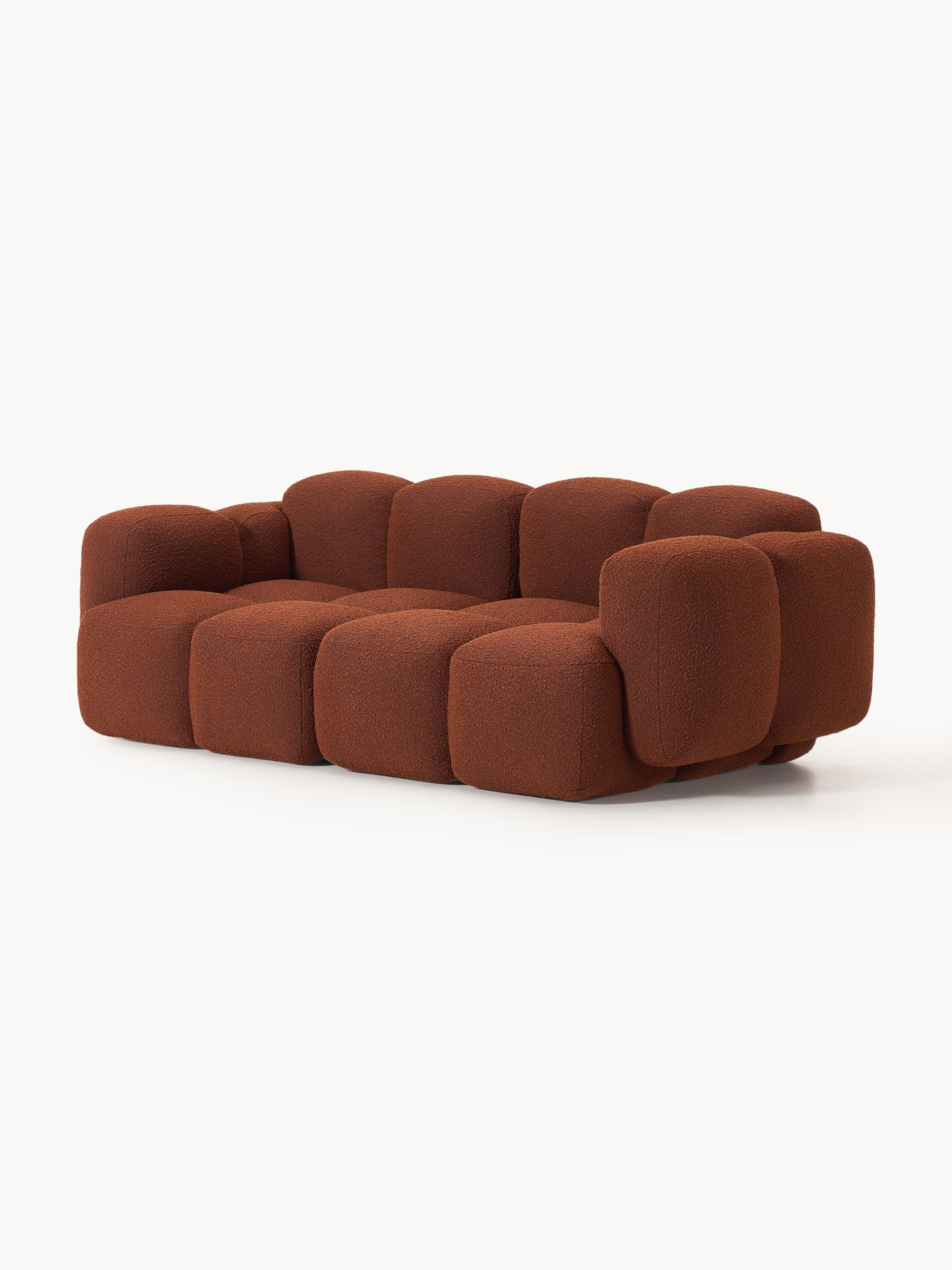 Modulaire bank Tayla (3-zits) van bouclé