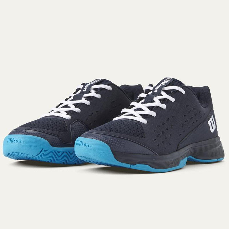 Wilson Rush Pro L junior bleu marine - Chaussures de tennis enfants compétition