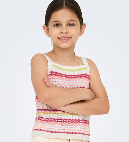Kids Only Top - KogBelli - Strick - Ecru/Camelia Rose/Roseate Sp