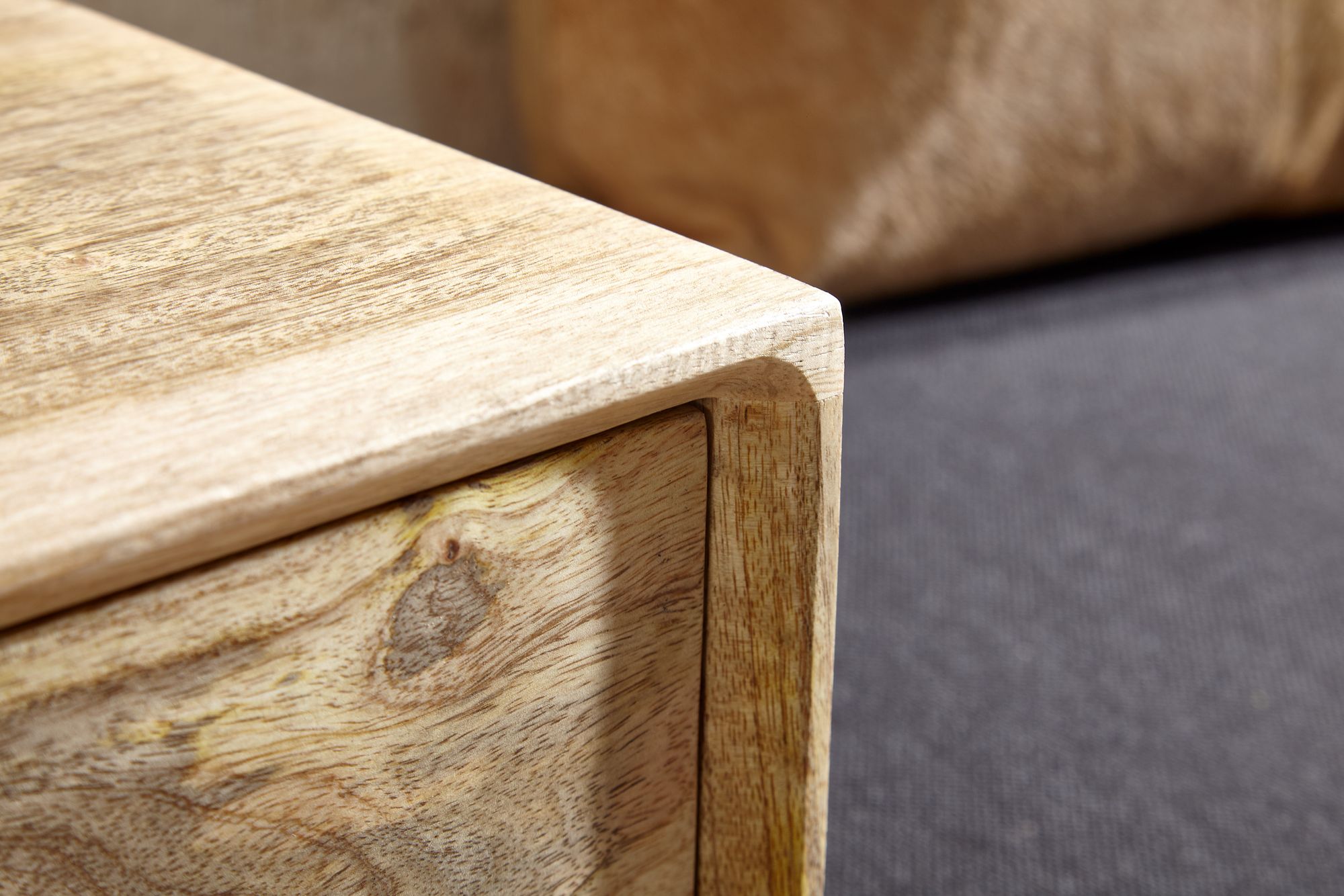 Sitzbank FineBuy Flurbank Stoff Holz Massiv 120 cm Polsterbank Stauraum Bank