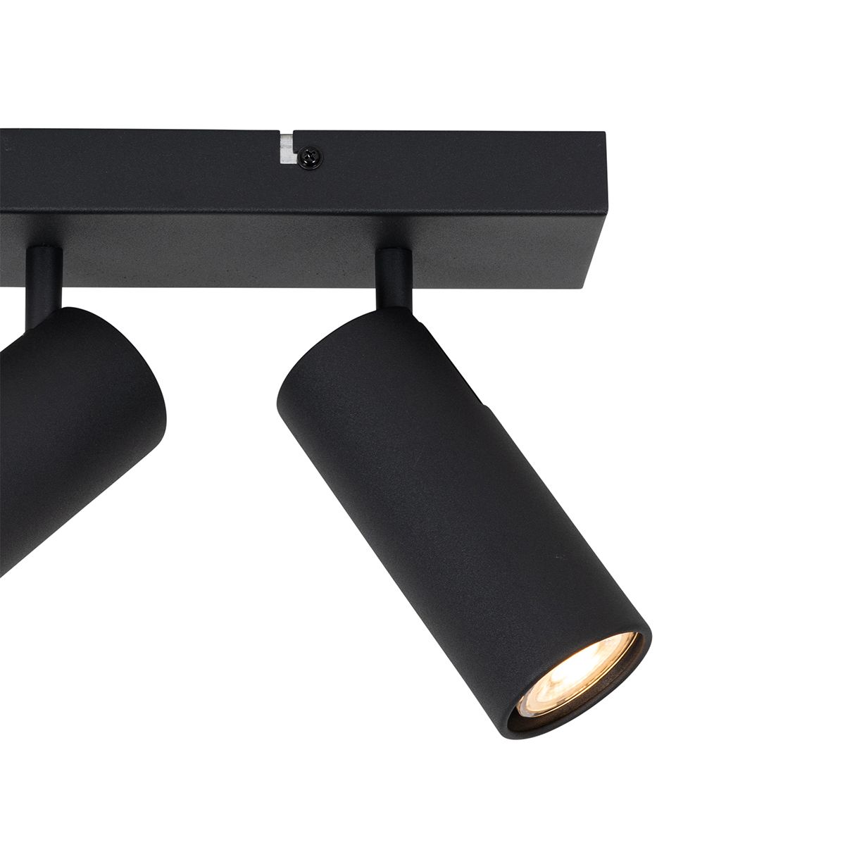 Smart plafondspot zwart 4-lichts verstelbaar incl. 4 Wifi GU10 50mm - Renna