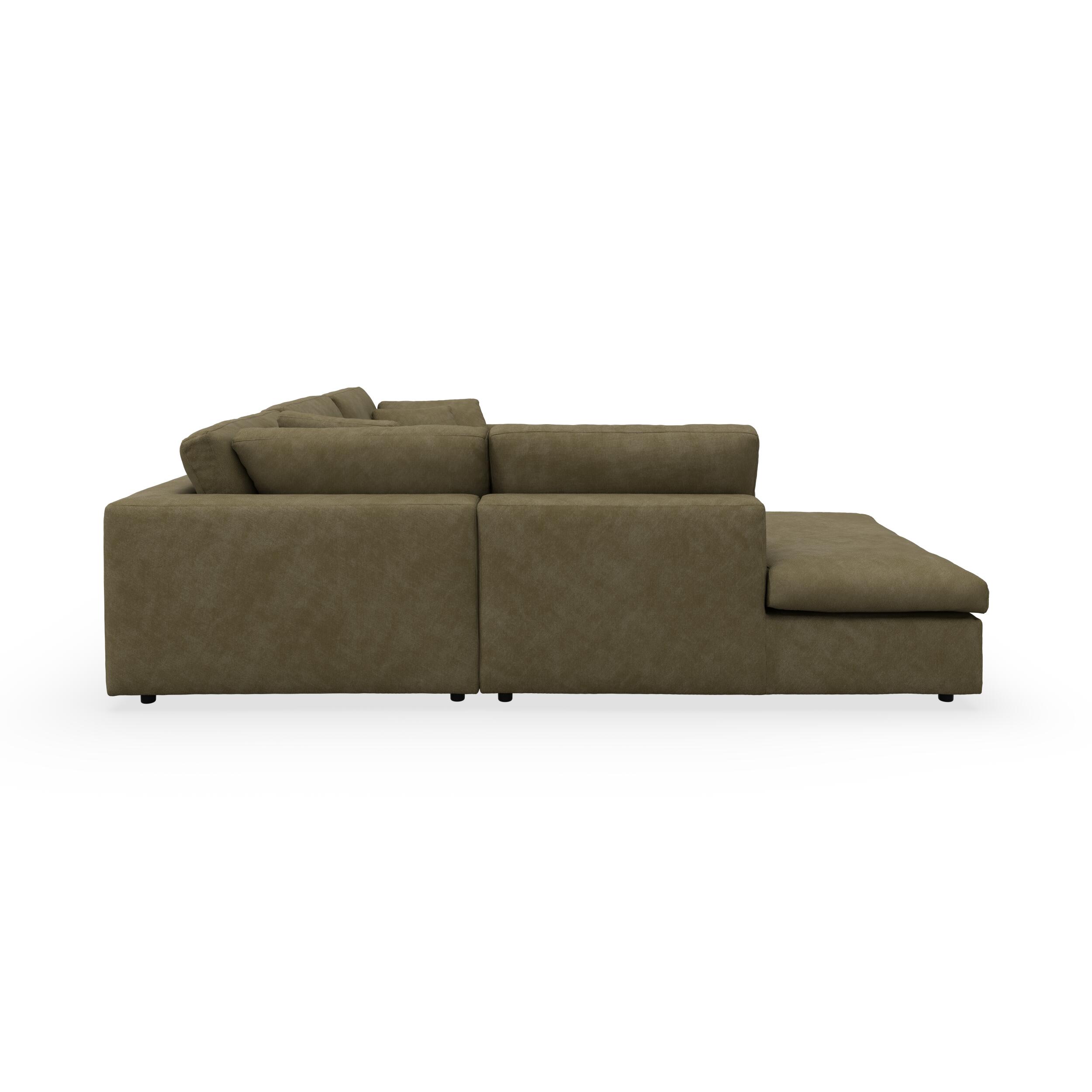 Angolo venstrevendt sofa med pufafslutning