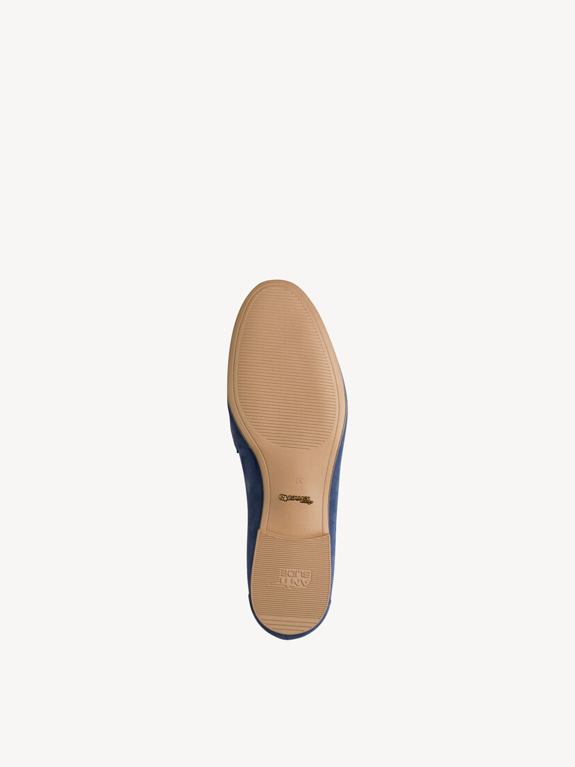 Leren Instappers - blauw