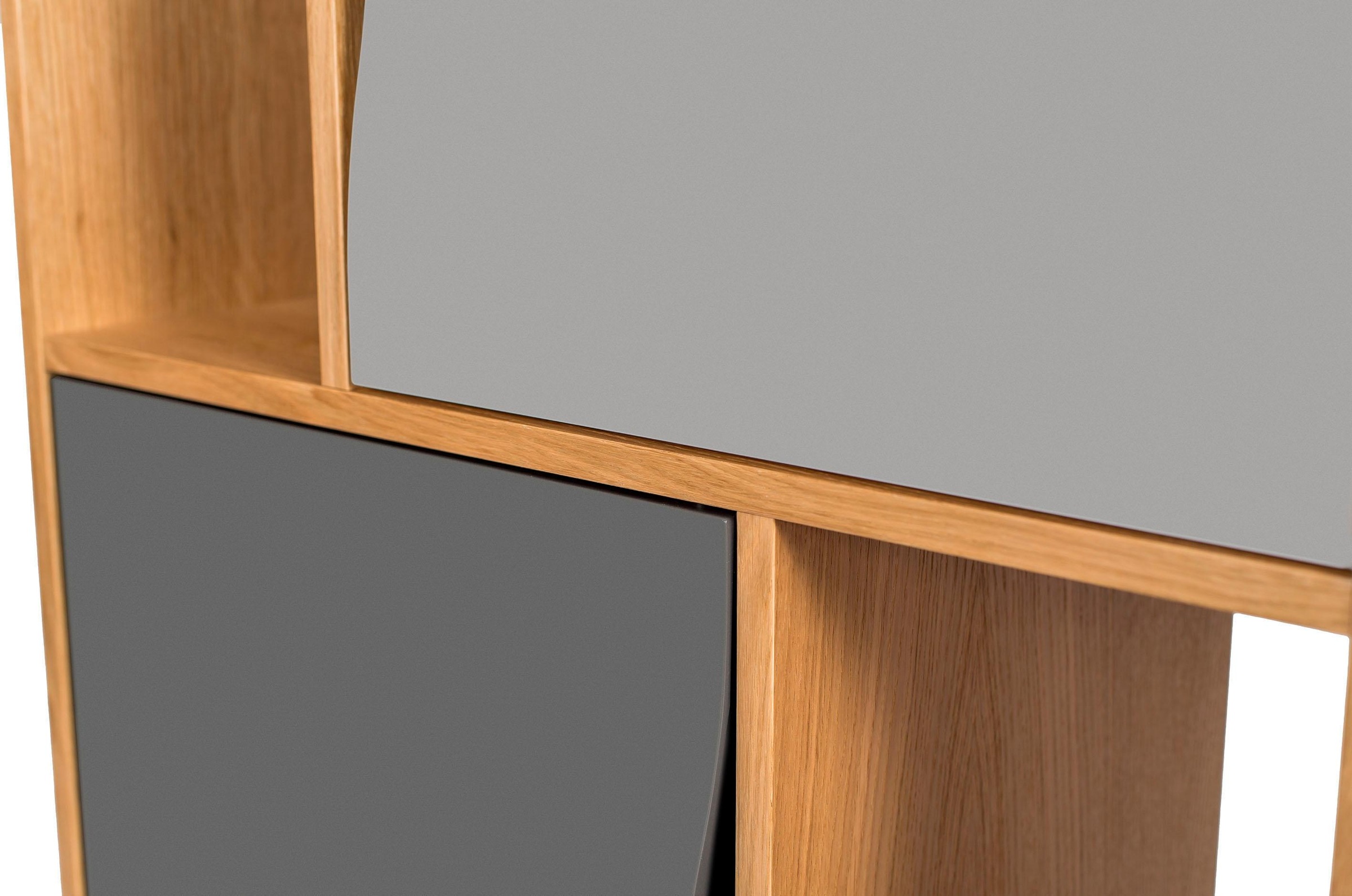 Woodman Bücherregal »Avon« Höhe 191 cm, Holzfurnier aus Eiche, schlichtes skandinavisches Design