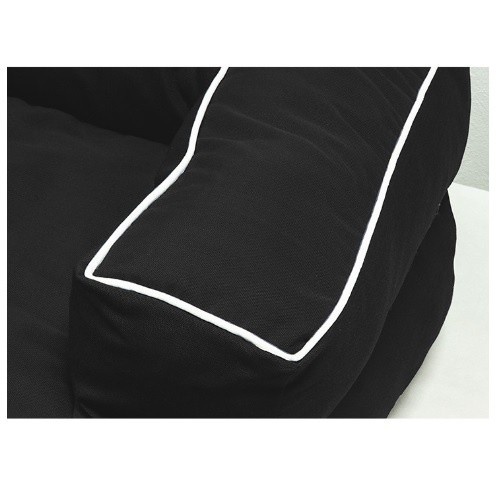 Sofá Comfort Pet Florida à prova d'água preto para cães
