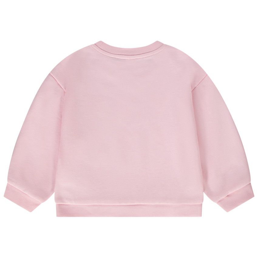 Sweat oversize en molleton motifs cœurs pour bébé fille - Multicolore