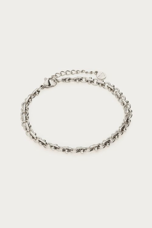 Minimalistische armband met cirkel schakels