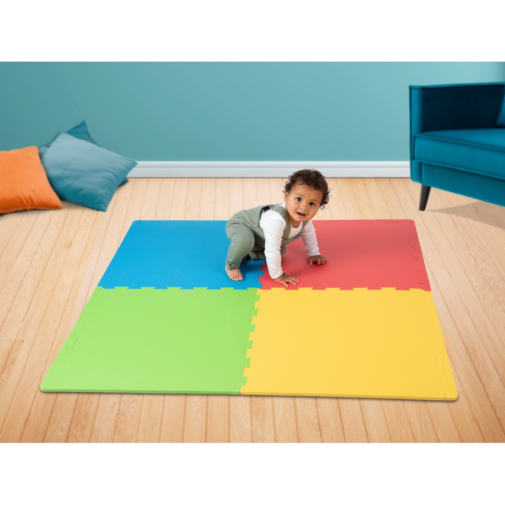 Play Factory bunte Schaumstoff-Spielmatte für Babys