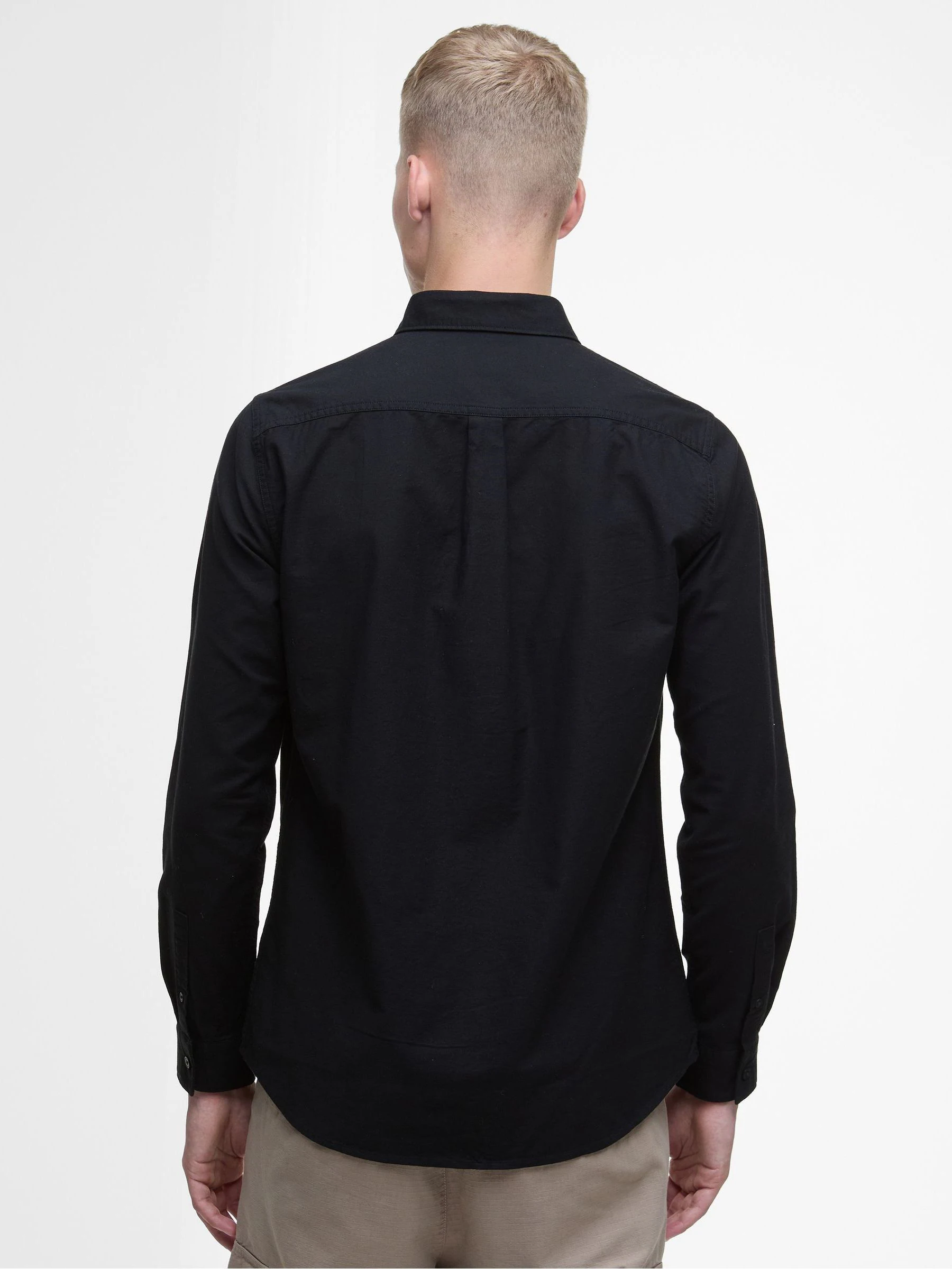 Zwart - Barbour® International Cotton Kinetic Oxford Shirt