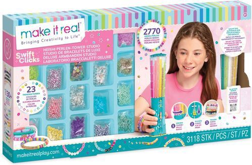 Make it Real - Swift Clicks Heishi Deluxe Armbanden Studio - 2770 Kralen - 23 Kleuren