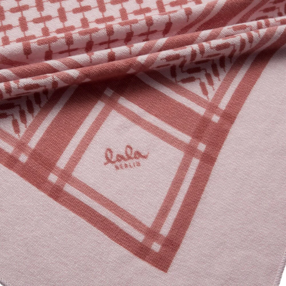 Lala Berlin  Triangle Trinity Colored M tørklæde - Quarzo Pink