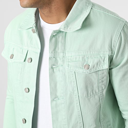 Ensemble Veste En Jean Et Jean VJ391 Vert Clair