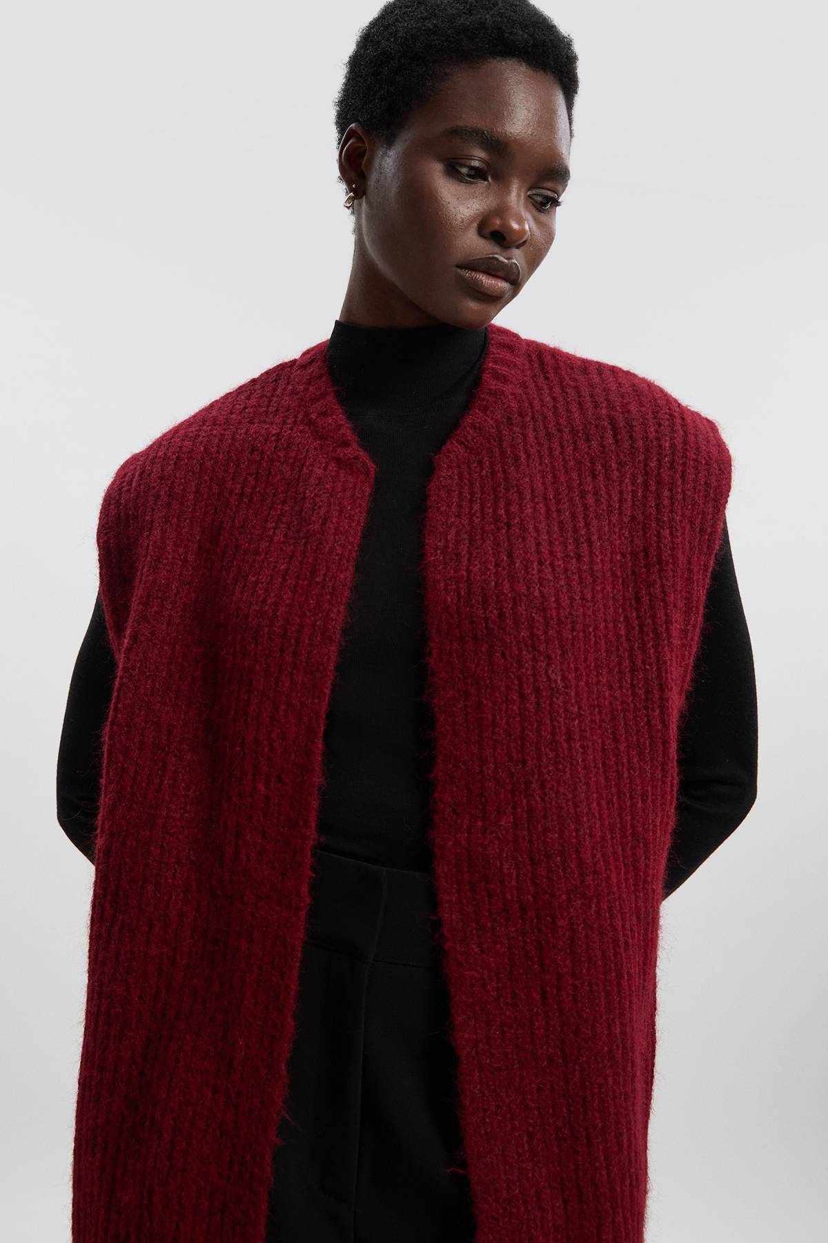 KarenMillen Haut Gilet en Maille Douillette