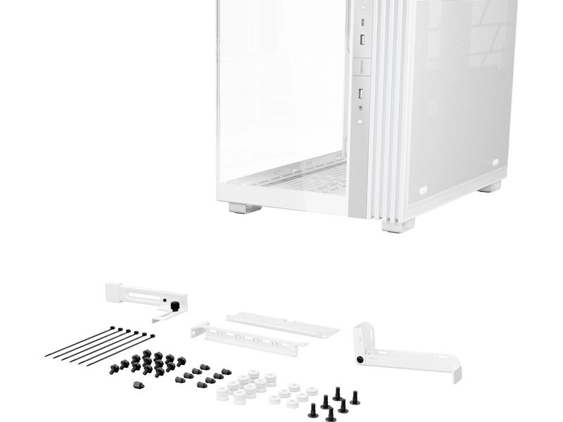 be quiet! PC-Gehäuse Light Base 600 LX Weiss Vielseitig einsetzbarer Midi-Tower mit Sichtfenster