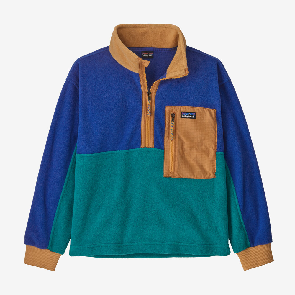 Microdini Fleece-Pullover für Kinder mit 1/2-Reißverschluss