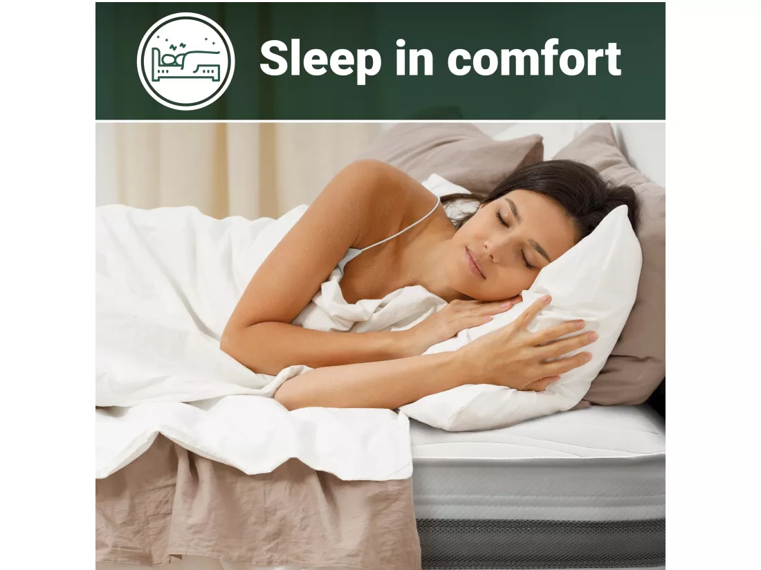 Matelas Double 140x190 à mémoire orthopédique | Hauteur 16 cm | Made in Italy