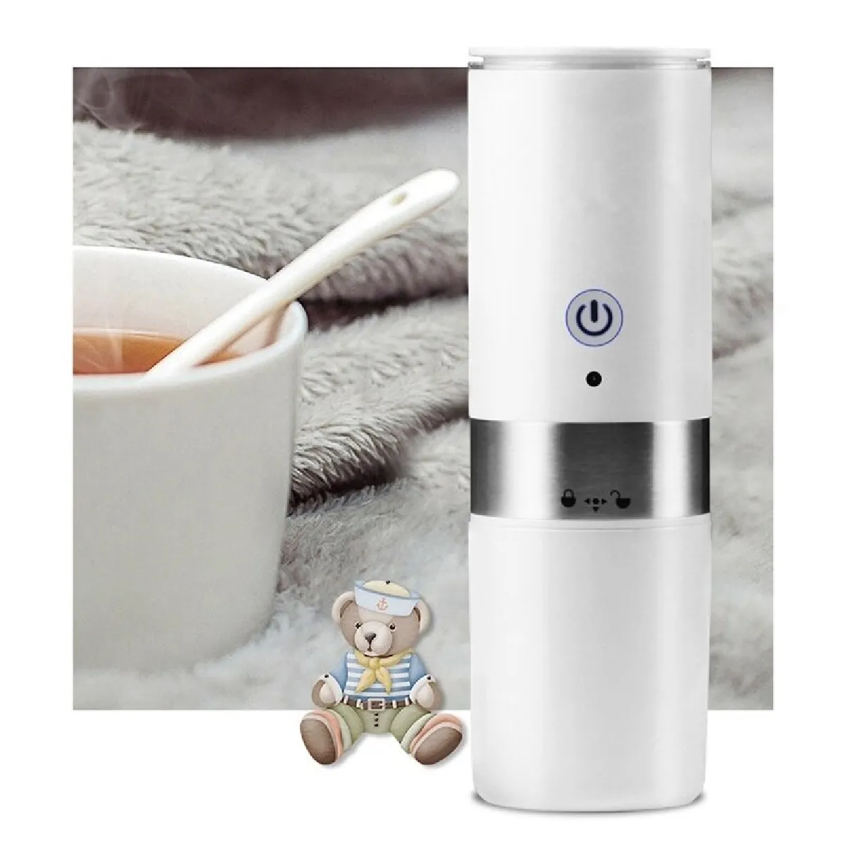 Universal Cafetière portable avec moulin intégré