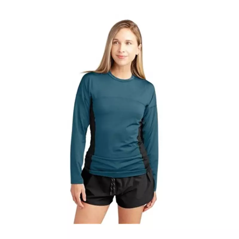 Lycra femme DAKINE HD Snug Fit L/S Crew Galactic Blue