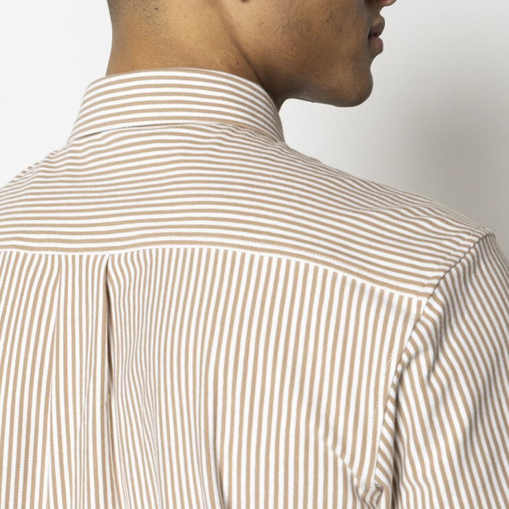 Clean Cut Copenhagen Clean Formal Stretch Stripe Shirt L/S Warm sand/white stripe