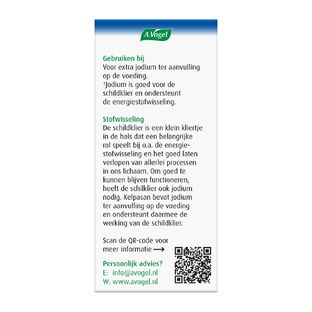 A.Vogel Kelpasan Schildklier Jodium Tabletten 180TB