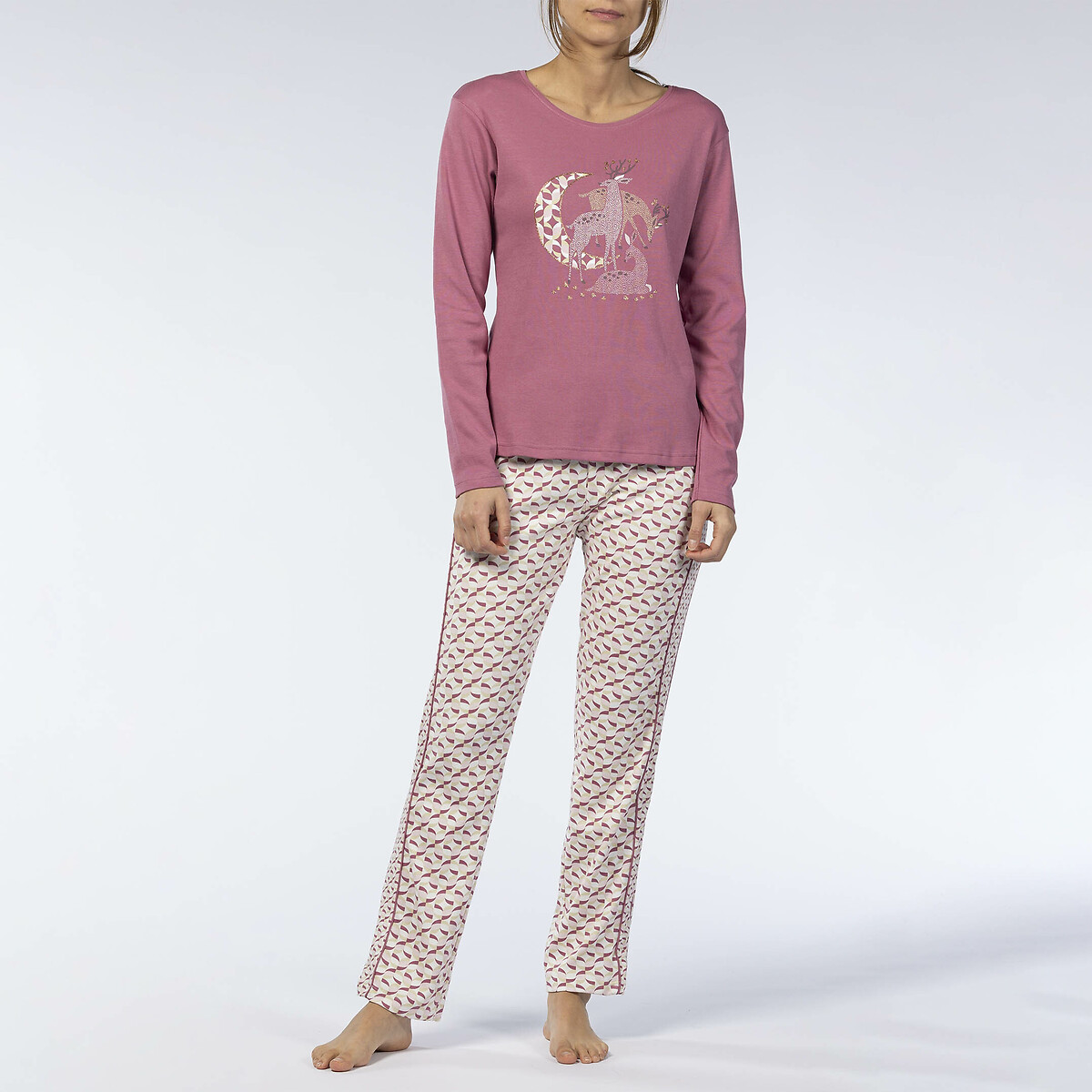 MELISSA BROWN<br>Pijama de algodão de manga comprida
