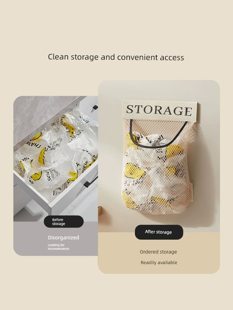 Worthbuy - Print Zelfklevende Mesh Hangende Organizer vard