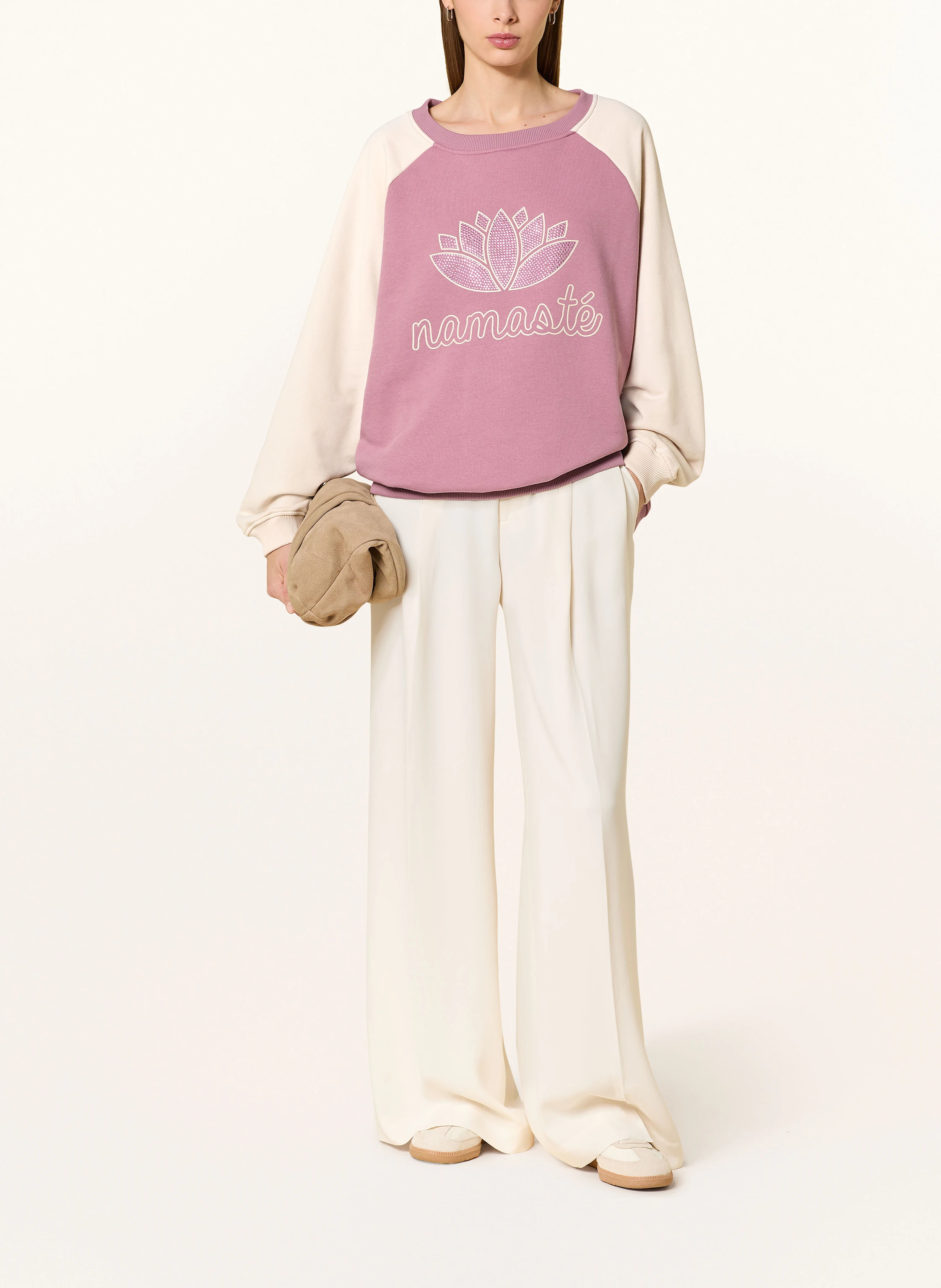 miss goodlife Sweatshirt mit Schmucksteinen
