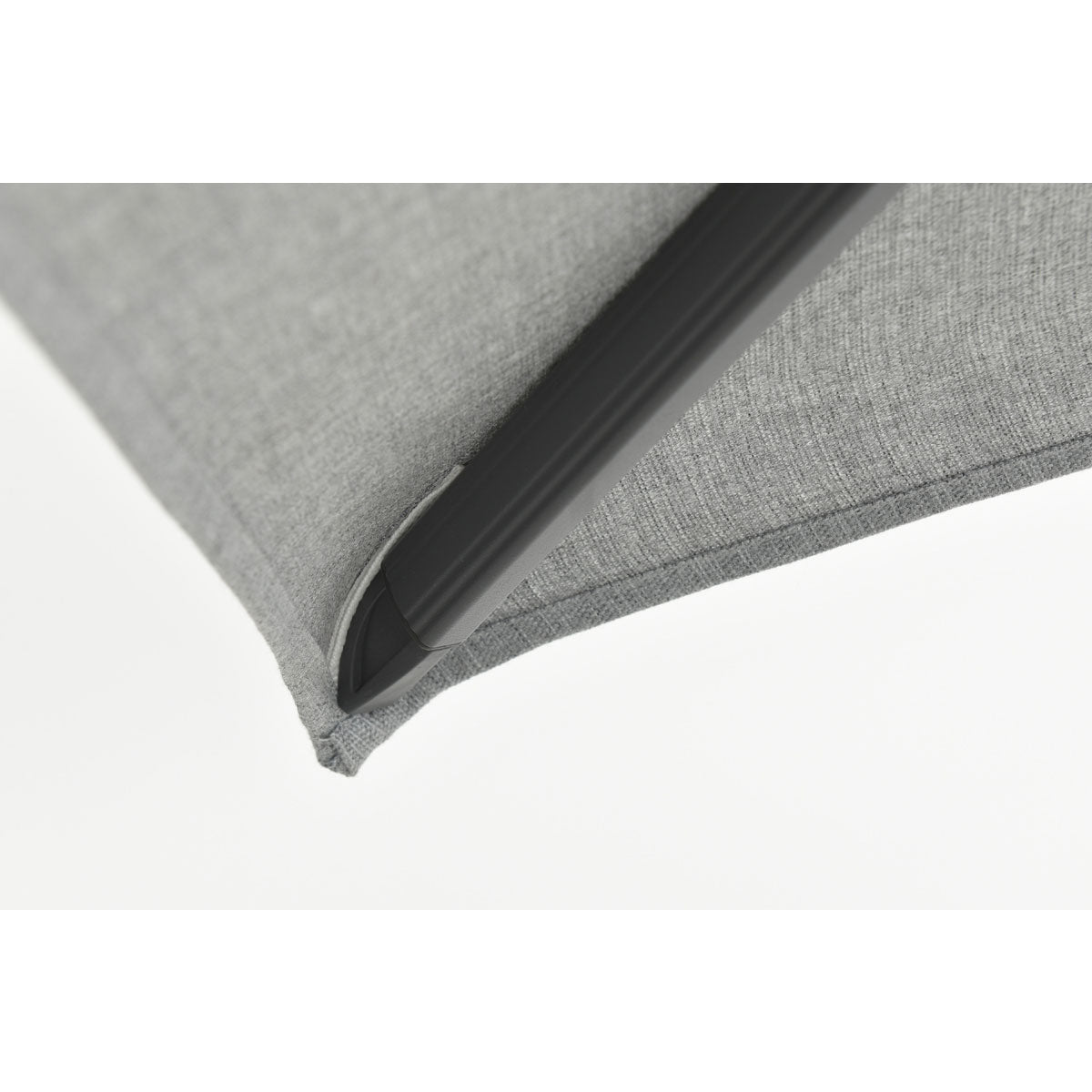 Hawaii Big Pole II parasol - 350x350 cm - carbon black - royal grijs