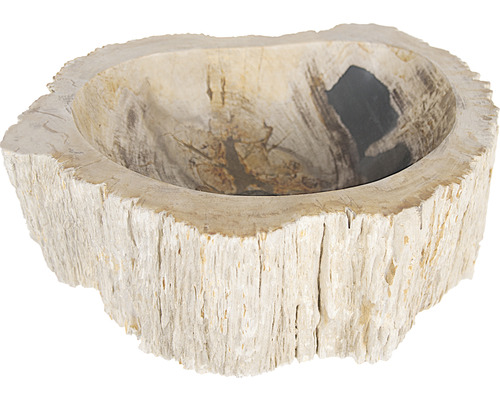 Verschil opzetwastafel versteend hout ca. 45 cm zand 36.102.16