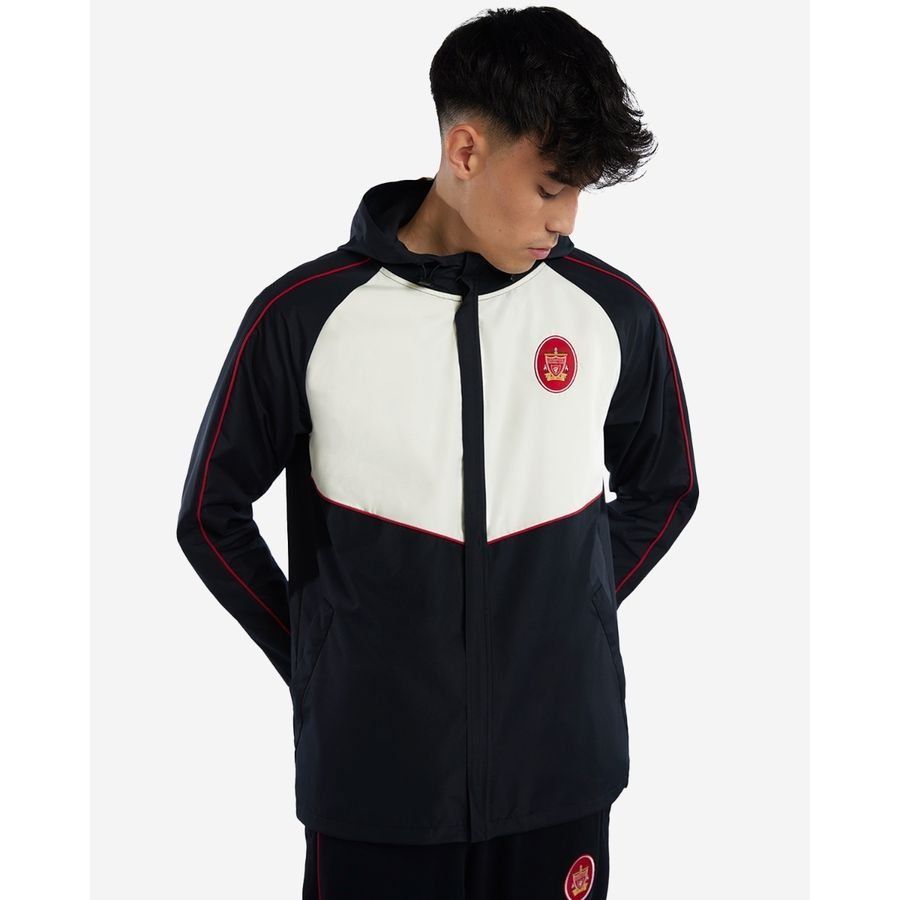 Liverpool Veste 97 Lightweight Full Zip - Bleu Marine/Blanc